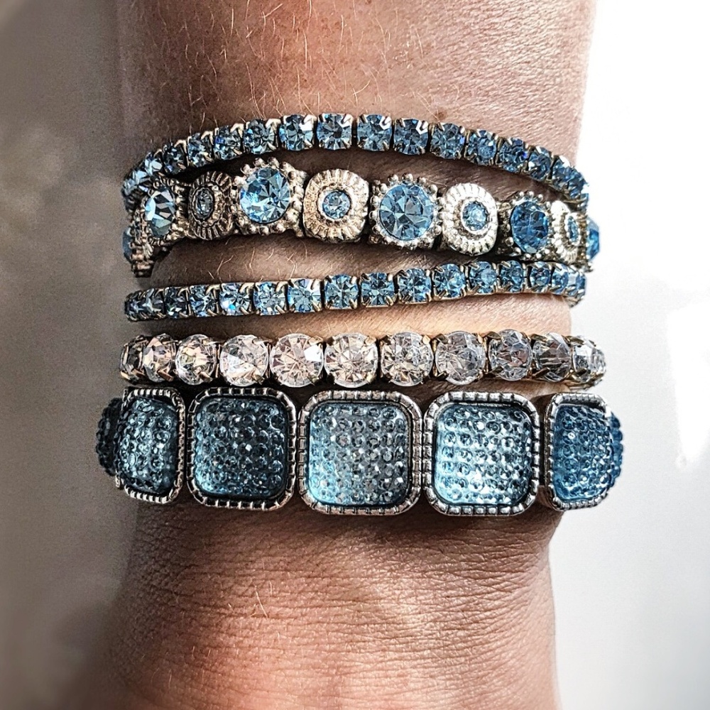 Bling Bling stretch bracelet stack